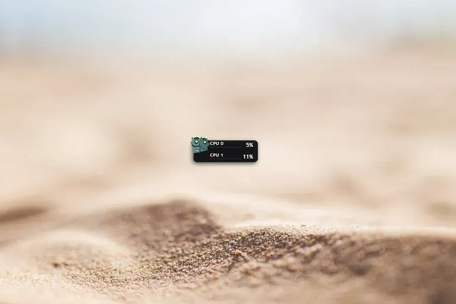 Source preview of CPU Dock Plus Rainmeter Skin credited to d0pecr4wler