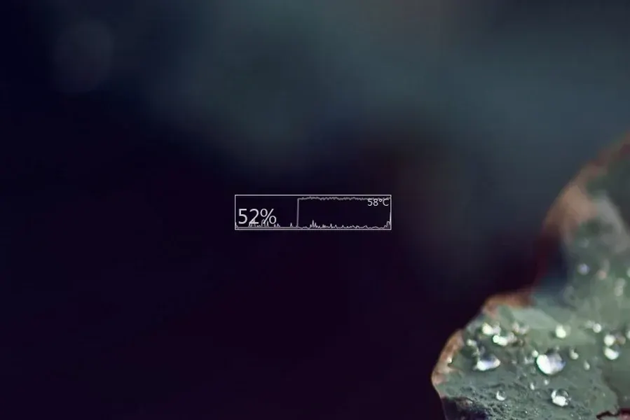 Source preview of CPUStats Rainmeter Skin credited to Raion1337