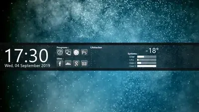 Source preview of Before Dawn RM Bar Rainmeter Skin credited to lianx-design