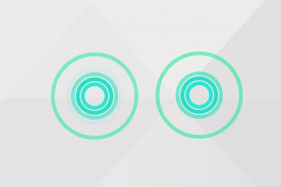 Source preview of Discombobulator 9000: Concentric rings fade with the rhythm and sound level, with source-described display and audio settings