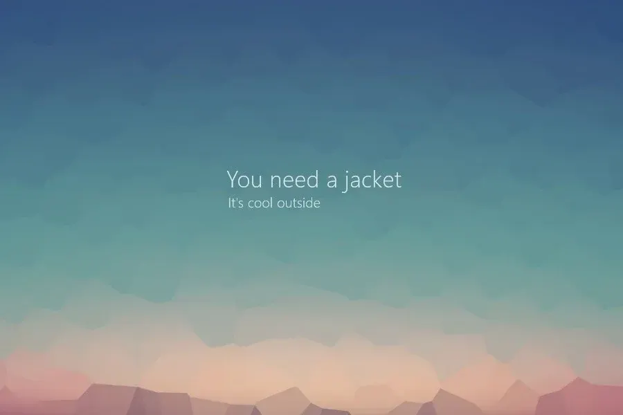 Source preview of Do I Need a Jacket? 2.0 Rainmeter Skin credited to FlyingHyrax