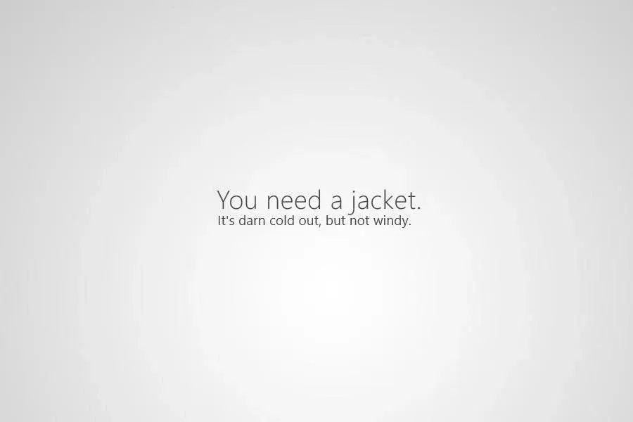 Source preview of Do I Need a Jacket Rainmeter Skin credited to FlyingHyrax