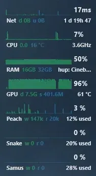 Creator source preview of Dust Rainmeter Skin