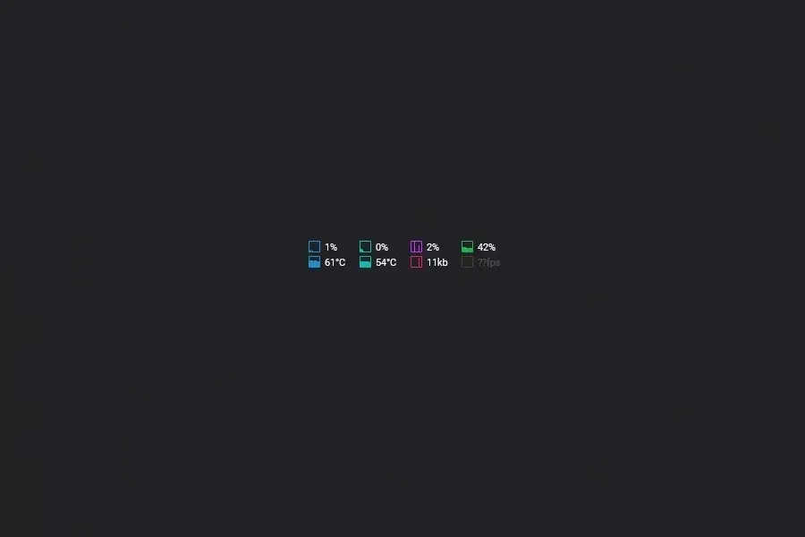 Source preview of GerosMonitor: A CPU/GPU/RAM monitoring bar with source-described taskbar placement mode and adjustable graphic, background and text colors
