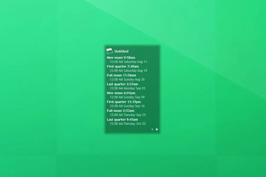 Source preview of Google Calendar Rainmeter Skin credited to eclectic-tech