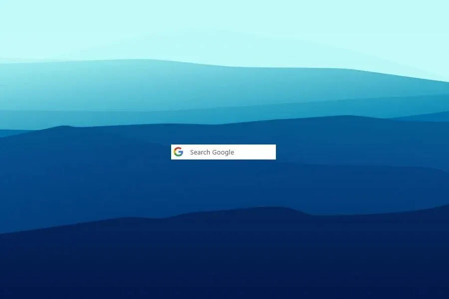 Source preview of Google Search Rainmeter Skin credited to DevilRev