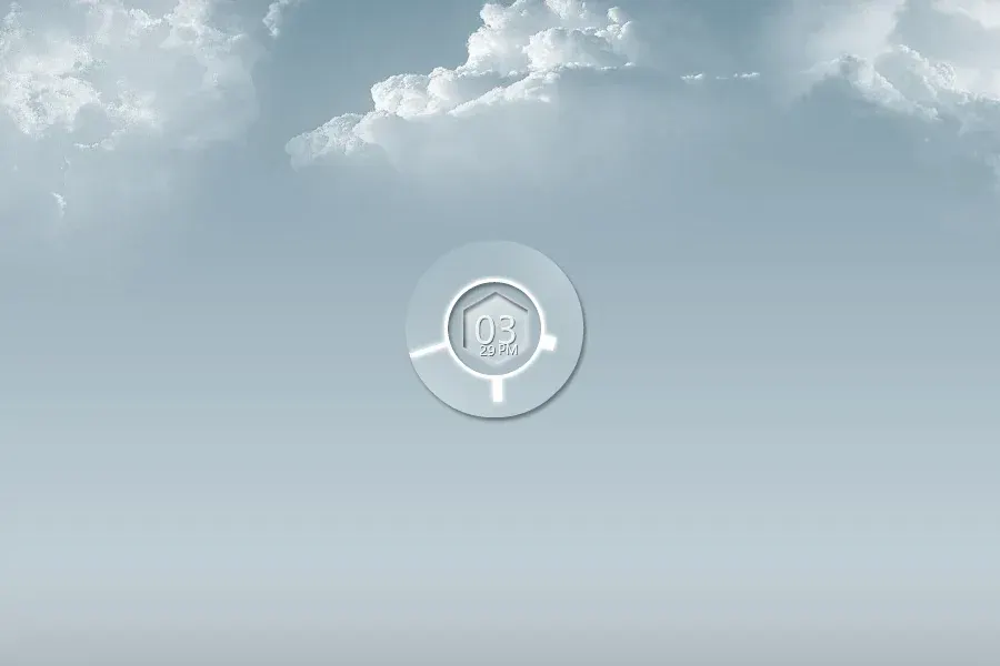 Source preview of Hexa Clock Rainmeter Skin credited to musthaf9