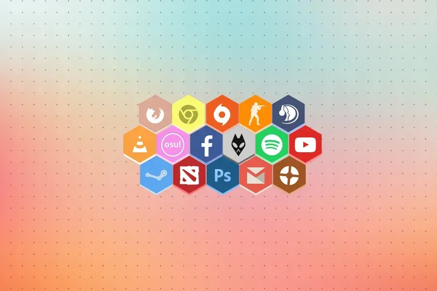 Source preview of Honeycomb + GGL Rainmeter Skin credited to tablesaltz