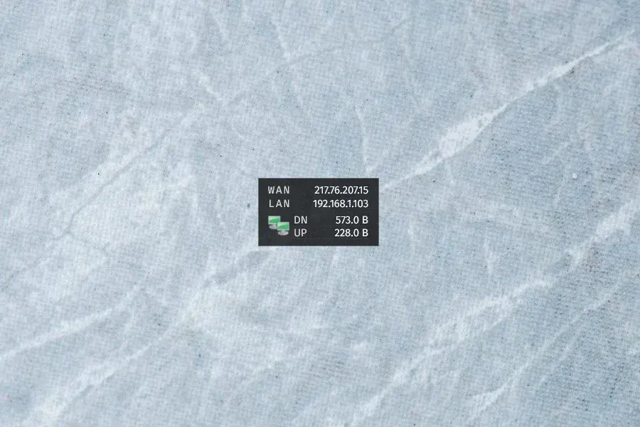Source preview of JSNetwork Rainmeter Skin credited to jsmorley