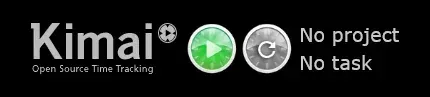 Creator source preview of Kimai Widget