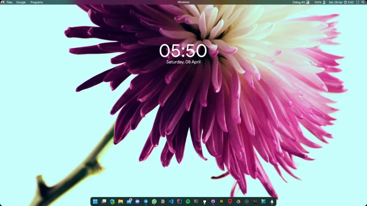 Creator source preview of MenuBar Rainmeter Skin