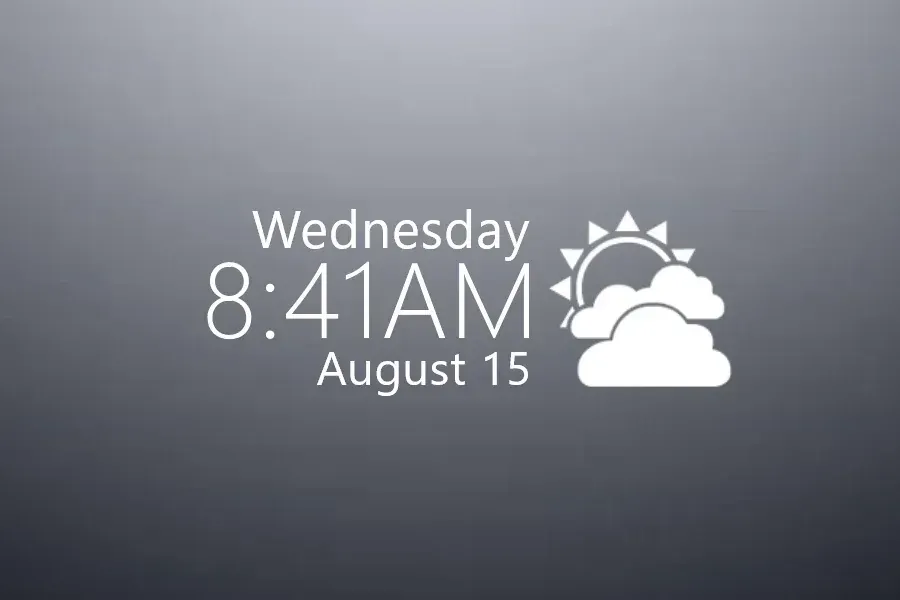 Source preview of Minimet Rainmeter Skin credited to iron2000