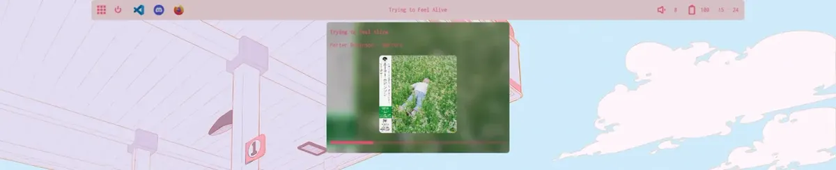 Creator source preview of Modular Taskbar Rainmeter Skin