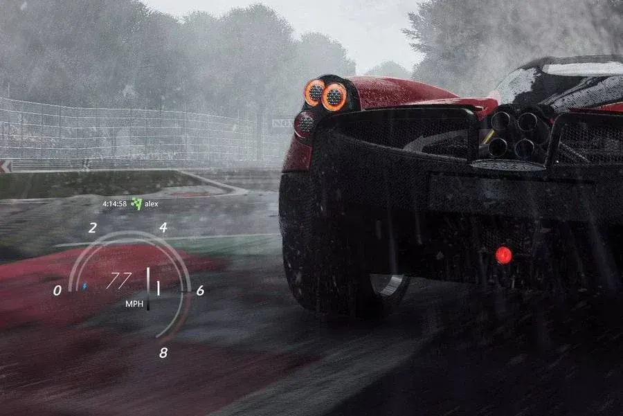 Source preview of Need For Speed Payback Rainmeter Skin credited to gamerghost-12