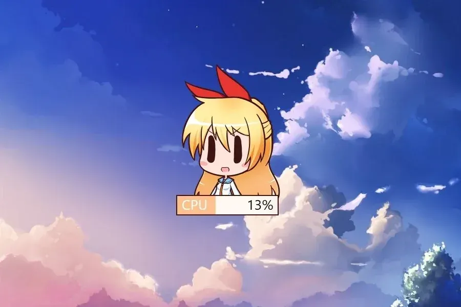 Source preview of Nisekoi Rainmeter Skin credited to chroneco