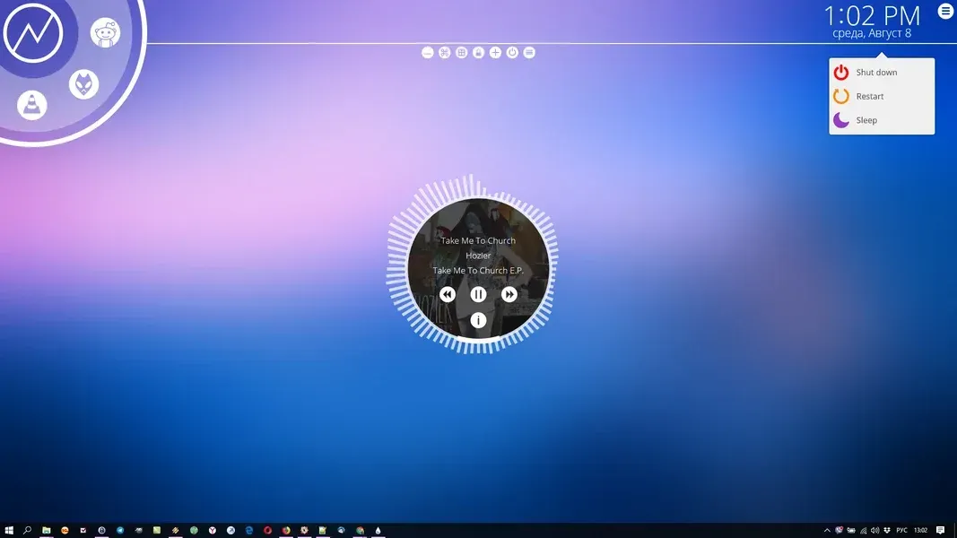 Source preview of NXT-OS Rainmeter Theme credited to NXT-OS