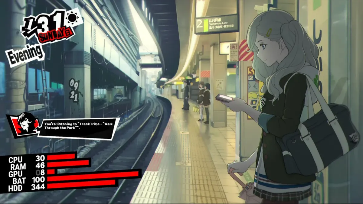 Creator source preview of Persona 5 Desktop: Ann at Shibuya Station