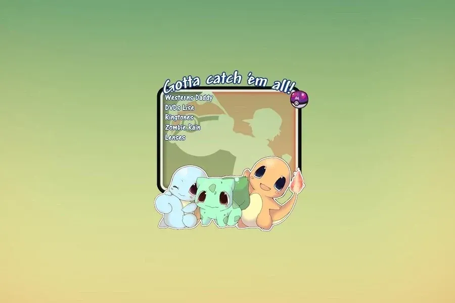 Source preview of Pokemon Notes Rainmeter Skin credited to Hello-Neko