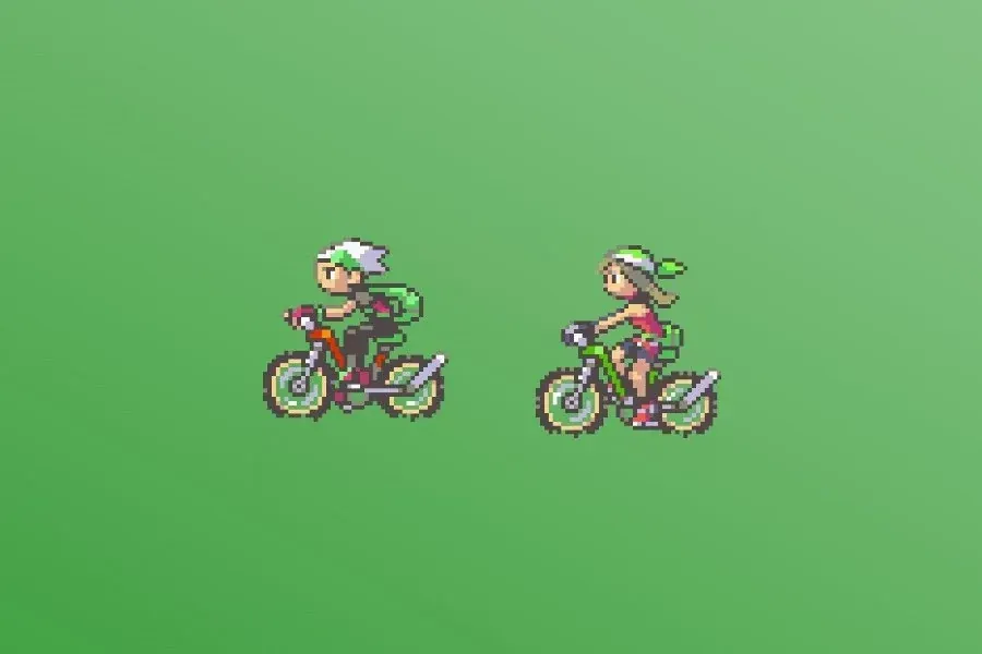 Source preview of Pokemon RSE Credits Rainmeter Skin credited to McWilbur