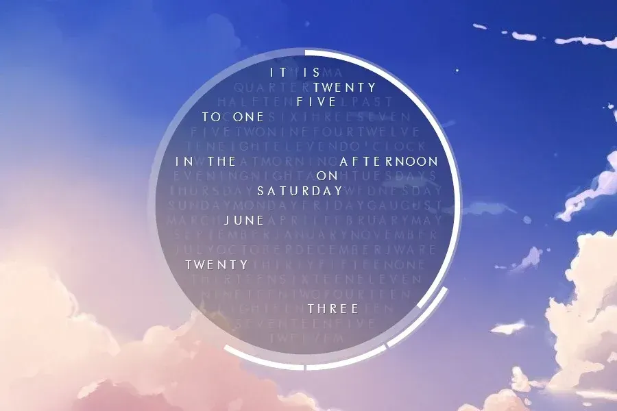 Source preview of QlockedOut Rainmeter Skin credited to injust29