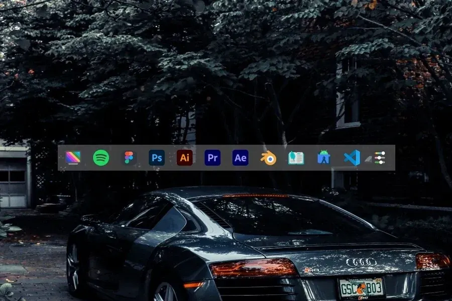 Source preview of Quantum Dock: An application dock with horizontal and vertical modes and adjustable spacing