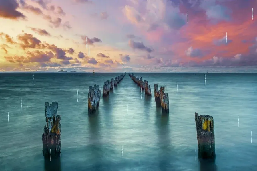 Source preview of Rain Rainmeter Skin credited to coldshivery