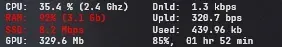 Creator source preview of Rainmeter MiniSkins Task Manager