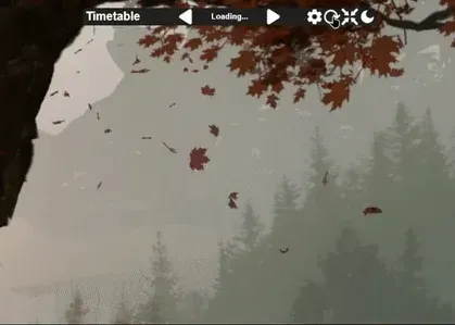 Creator source preview of Rainmeter Timetable