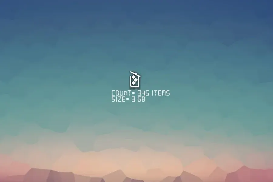 Source preview of Recycle Bin V2 Rainmeter Skin credited to Rasylver