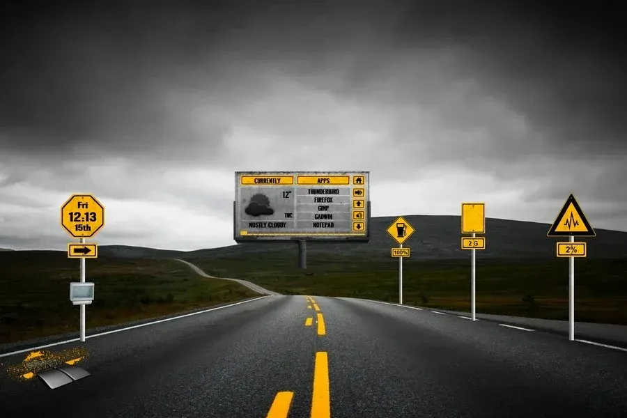 Source preview of Road Kill Rainmeter Theme credited to Jkon00