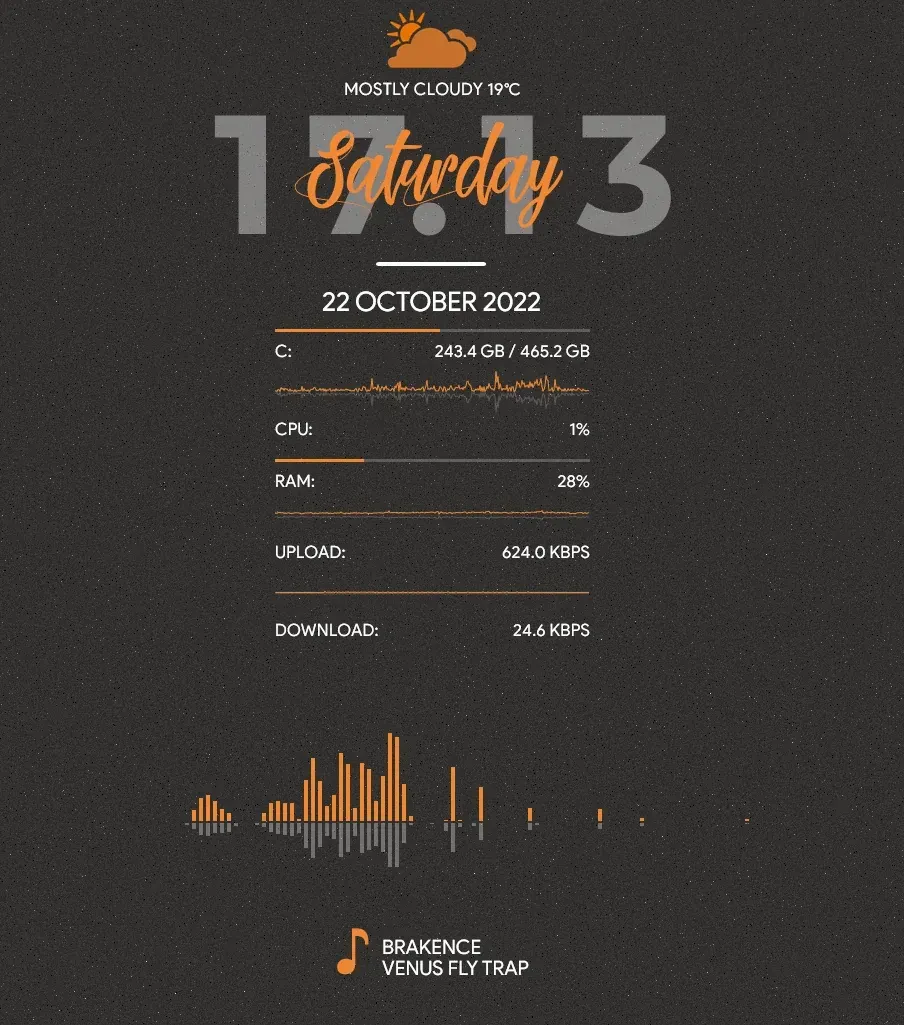 Source documentation preview of Robux for Rainmeter