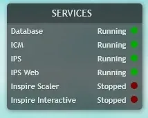 Creator source preview of Service Monitor Rainmeter Skin