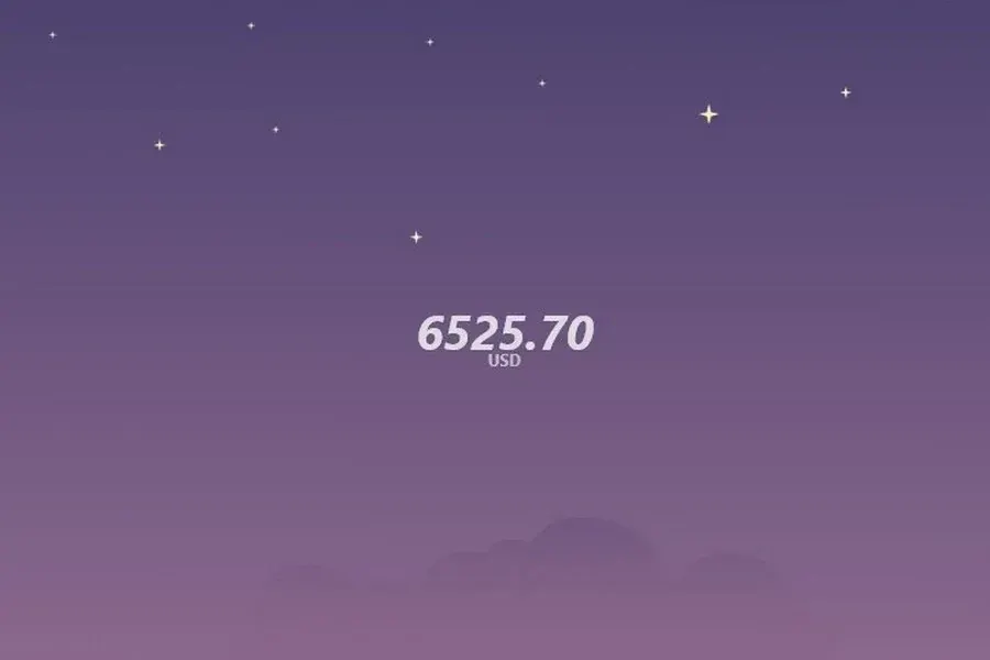 Source preview of Simple Bitcoin Rate Rainmeter Skin credited to xcrll