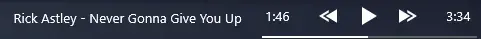 Creator source preview of Simple Spotify Control for Rainmeter