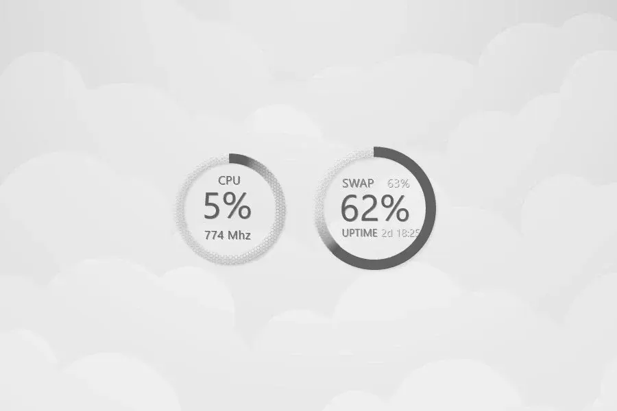 Source preview of SimpleDP Rainmeter Skin credited to achfighter