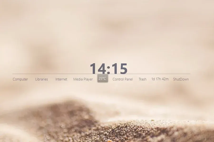 Source preview of Simplistic Bar Rainmeter Skin credited to twistlemon