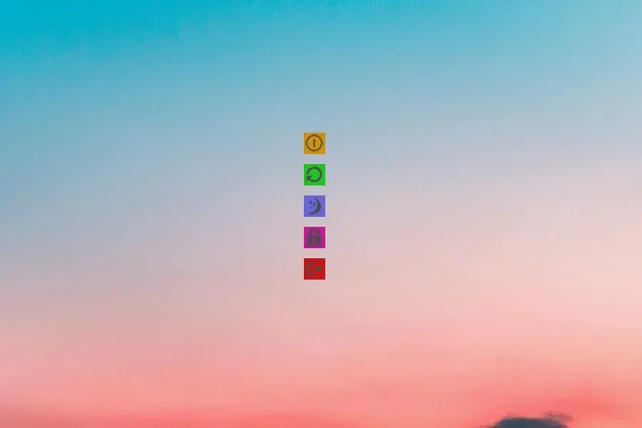 Source preview of Slide Shutdown Rainmeter Skin credited to Qwopjoans