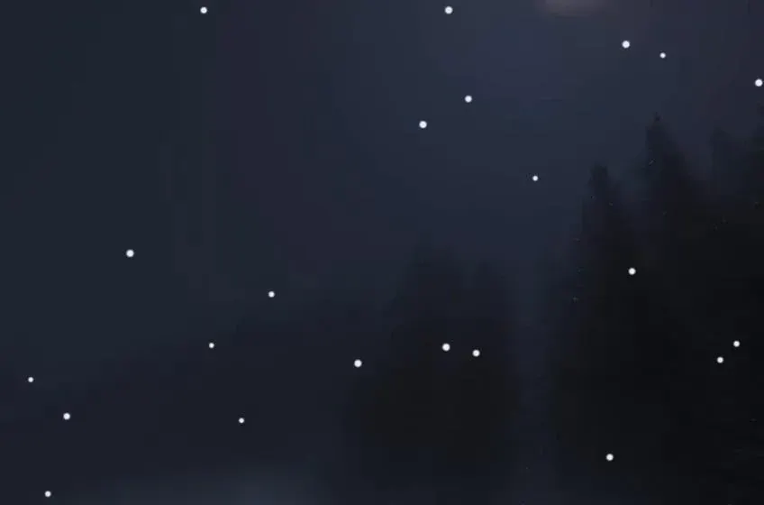 Source preview of Snow Rainmeter Skin credited to killall-q