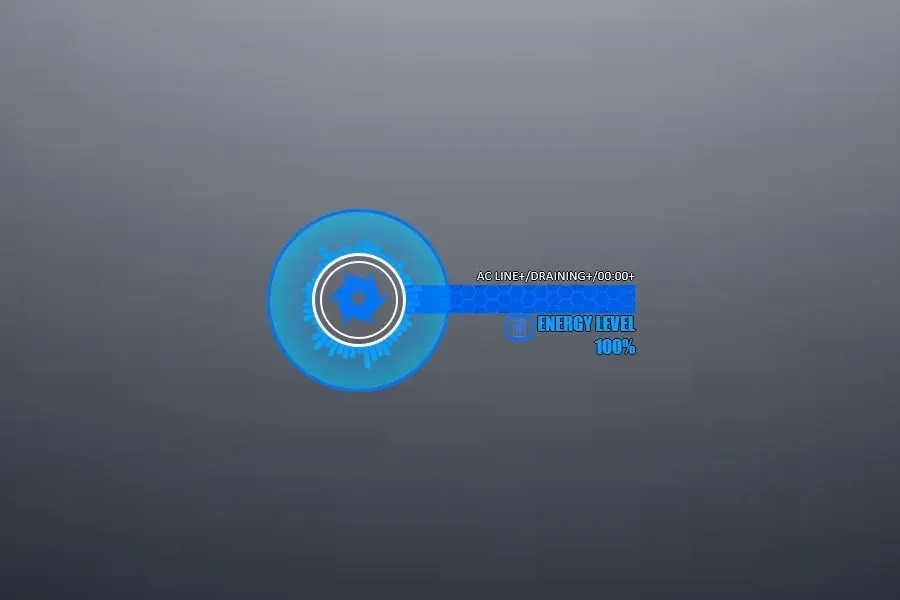 Source preview of Syndicate Battery Rainmeter Skin credited to higala