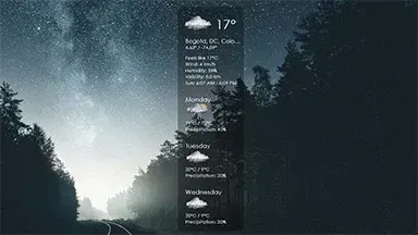 Tonxico Weather source preview credited to Tonxico