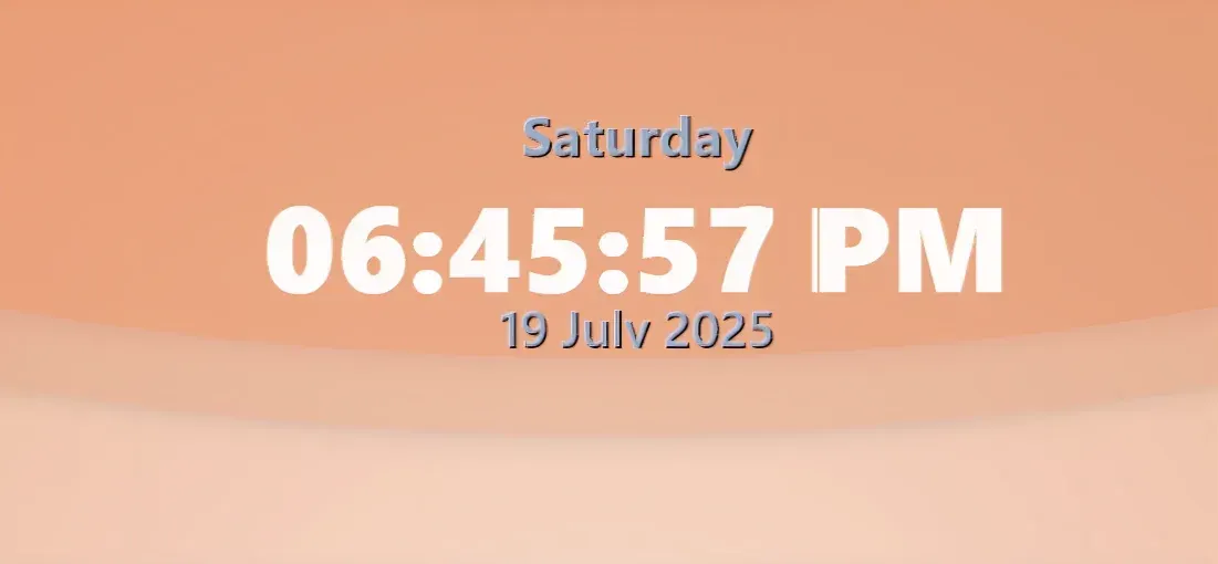 Creator source preview of TSun Clock