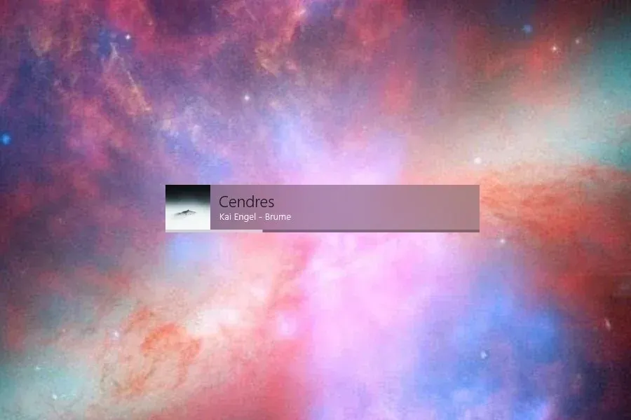 Source preview of UnPlayer: A music panel that can remove album artwork and extra elements to leave the song name on the desktop