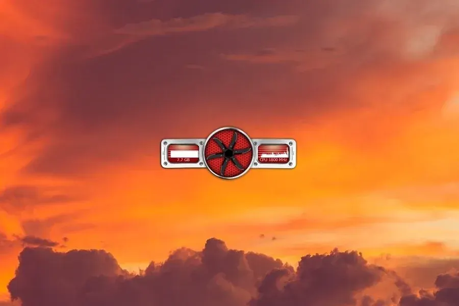 Source preview of Vaunter Rainmeter Skin credited to AzizStark