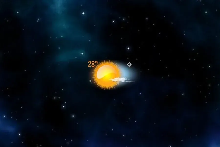 Source preview of Weather Now Rainmeter Skin credited to adni18