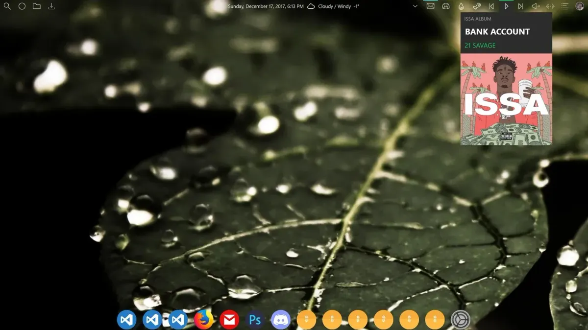 Creator source preview of Windows Wing Rainmeter Skin