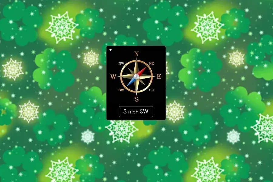 Source preview of WindRose Rainmeter Skin credited to xxenium