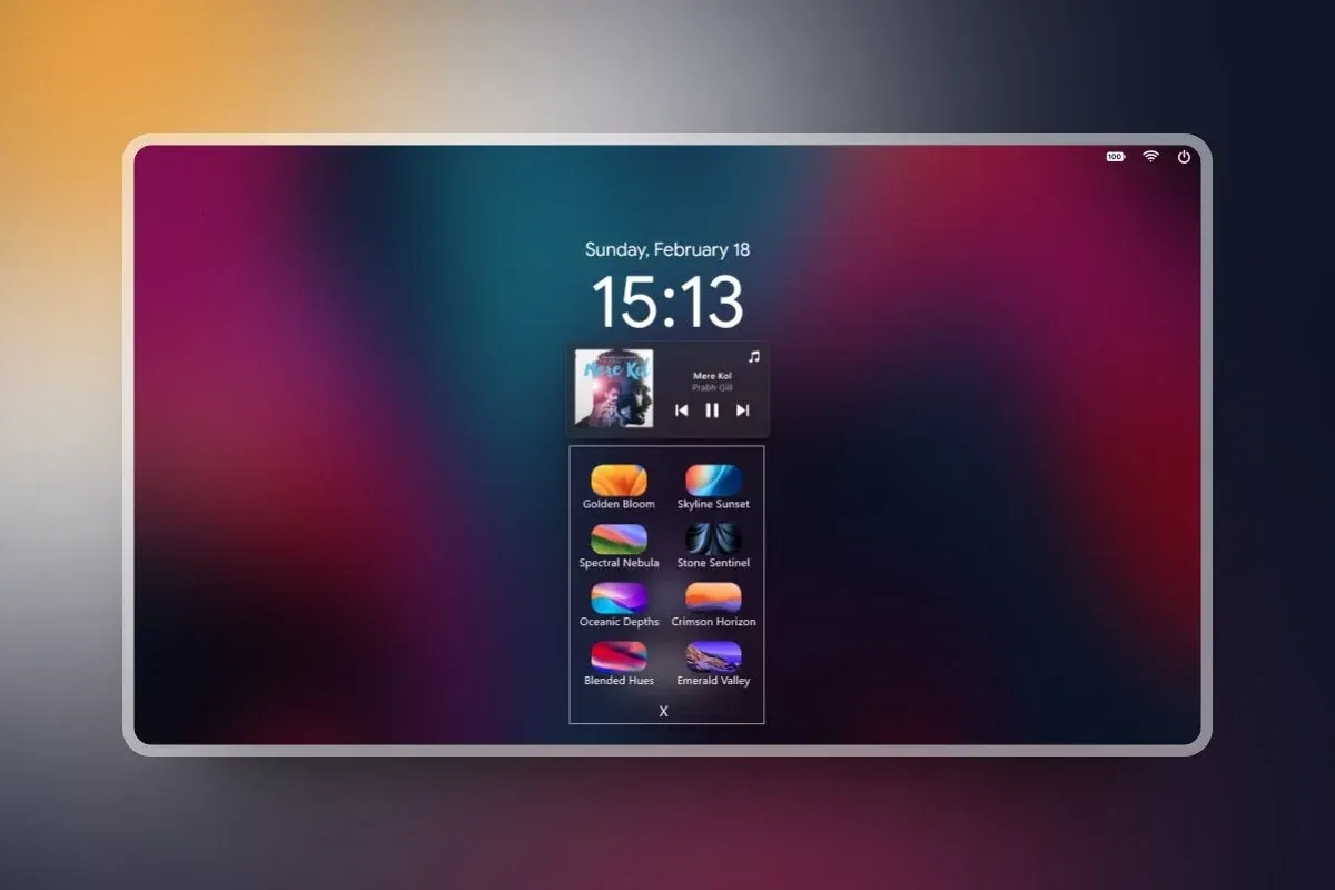 Creator source preview of WinLock Rainmeter Skin