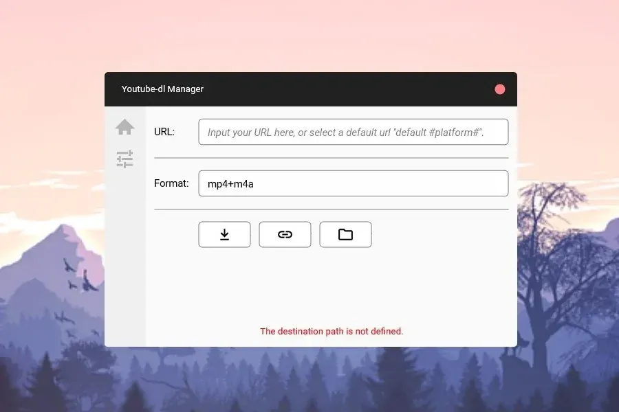 Source preview of Youtube-dl Interface Rainmeter Theme credited to Corvust