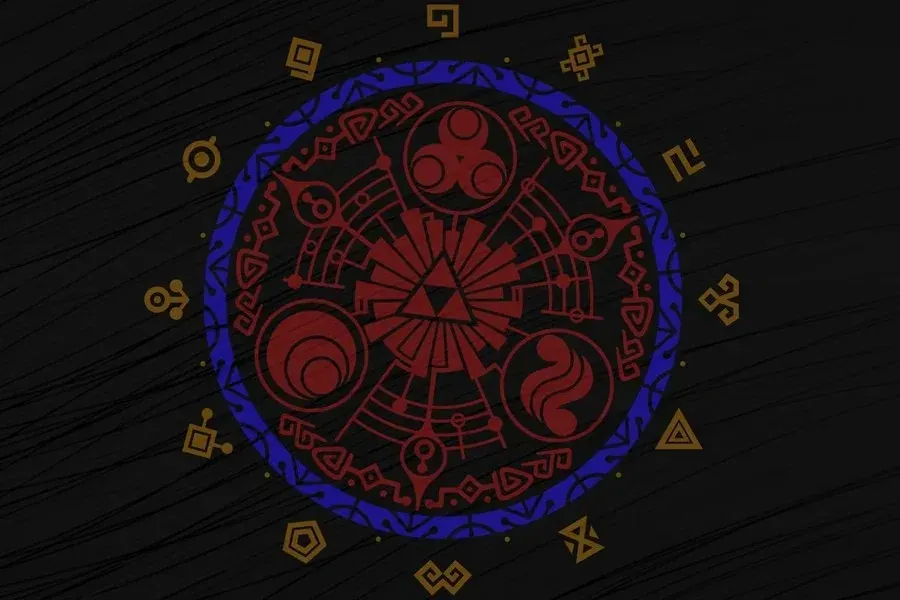 Source preview of Zelda Timegate Rotator Rainmeter Skin credited to zeog2010