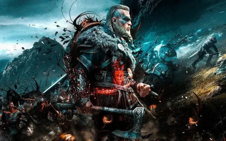 Images from Assassin's Creed Valhalla, the Viking-era action role-playing game.